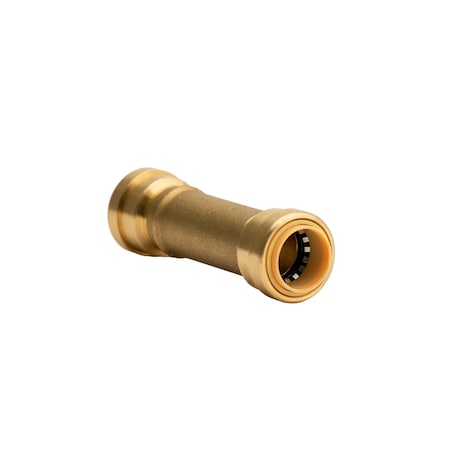 Quickfitting 1in Push-to-Connect x 1in Push-to-Connect Brass Slip Repair Coupling Fitting LF837R